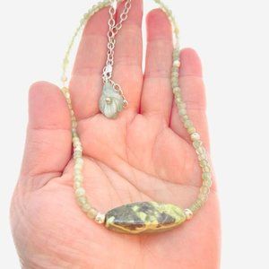 925 sterling silver jade necklace